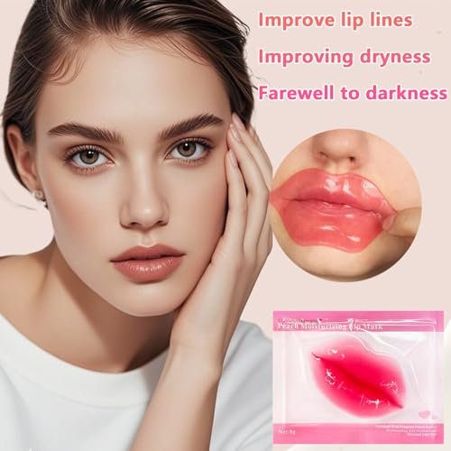 TIRDET 40 Pairs Lip Mask & Eye Mask - 24K Gold Gel Crystal Collagen Under Eye Patches for Puffy Eyes, Bachelorette Party Favors, Bridesmaid Gifts - görsel 4