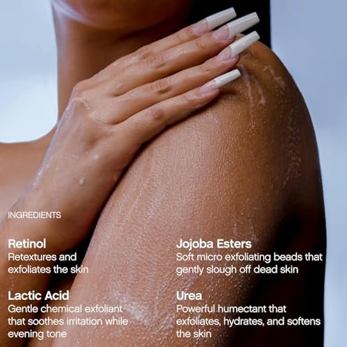 Slather Exfoliating & Smoothing Bar (2 Pack) – Retinol Body Bar for KP, Dry & Textured Skin – Hydrating, Smoothing, Gentle Exfoliation – Safe for Sensitive Skin – Light Lavender Scent Avelisse