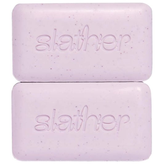 Slather Exfoliating & Smoothing Bar (2 Pack) – Retinol Body Bar for KP, Dry & Textured Skin – Hydrating, Smoothing, Gentle Exfoliation – Safe for Sensitive Skin – Light Lavender Scent Avelisse