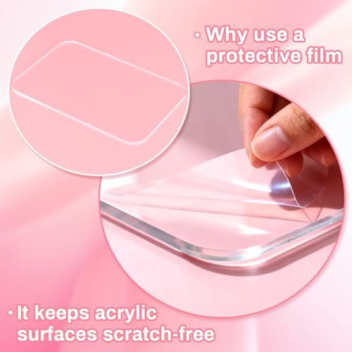RAQEHO Acrylic Nail Art Palette - Transparent Nail Gel Polish Paint Mixing Pallet Design Plate for Nail Art Foundation Makeup Mixing Tray Display Stand Manicure Tools Supplies (3.15"×4.72") - görsel 10