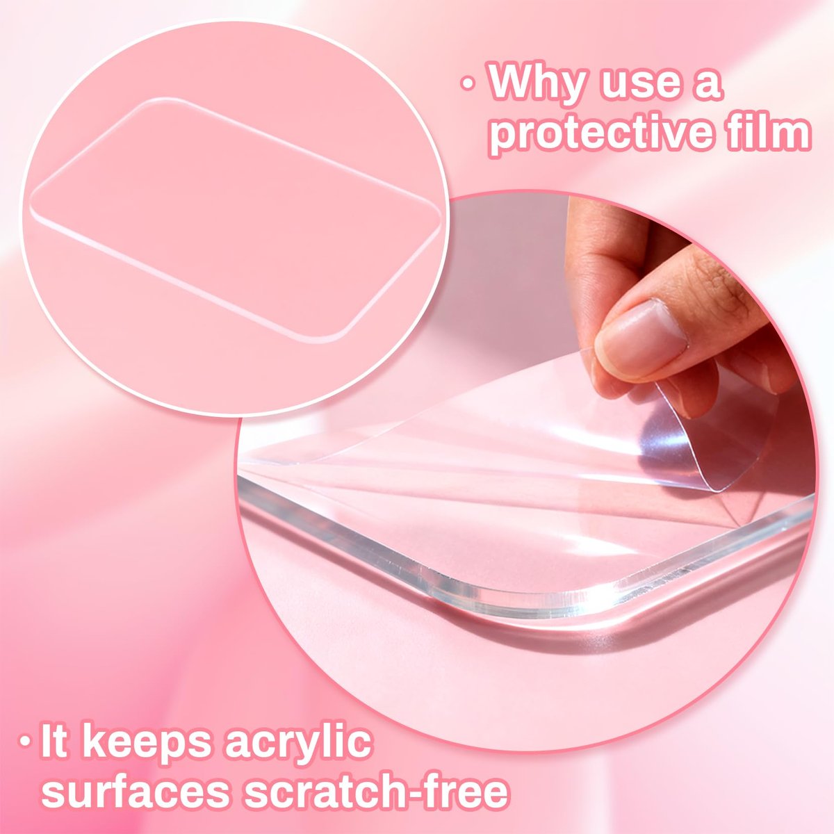 RAQEHO Acrylic Nail Art Palette - Transparent Nail Gel Polish Paint Mixing Pallet Design Plate for Nail Art Foundation Makeup Mixing Tray Display Stand Manicure Tools Supplies (3.15"×4.72") - görsel 9