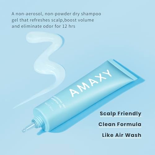 AMAXY Wet Dry Shampoo Gel – Instant Freshness & Volume, Oil Absorption, Non-Aerosol, Powder-Free, Scalp-Friendly Cleansing with Natural Ingredients Avelisse