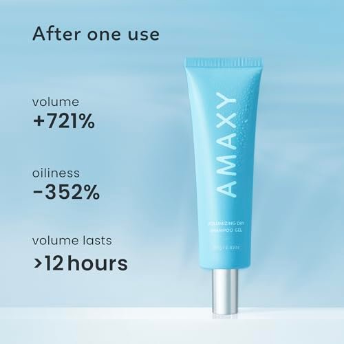 AMAXY Wet Dry Shampoo Gel – Instant Freshness & Volume, Oil Absorption, Non-Aerosol, Powder-Free, Scalp-Friendly Cleansing with Natural Ingredients Avelisse
