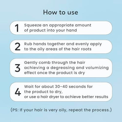 AMAXY Wet Dry Shampoo Gel – Instant Freshness & Volume, Oil Absorption, Non-Aerosol, Powder-Free, Scalp-Friendly Cleansing with Natural Ingredients Avelisse