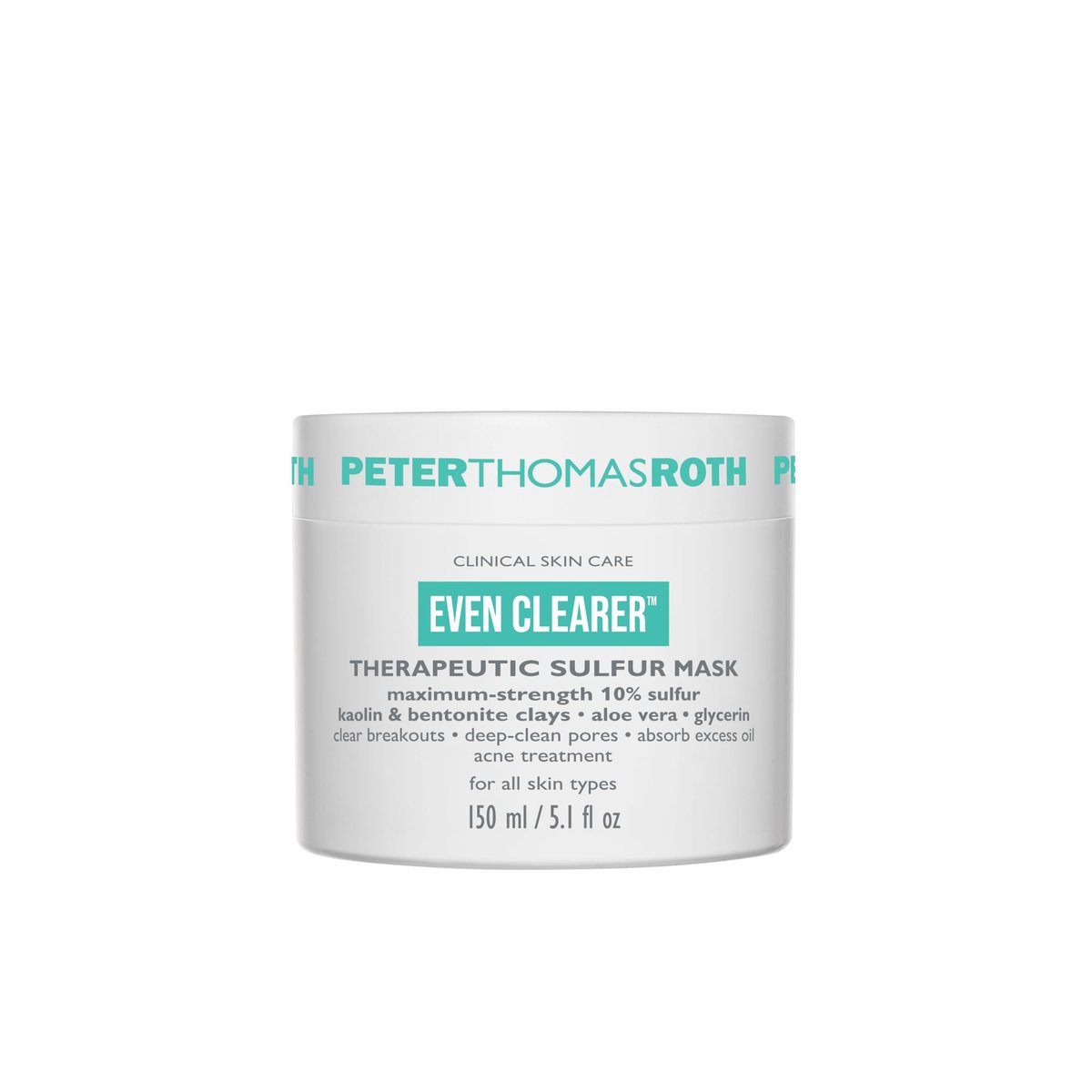 Peter Thomas Roth Even Clearer Therapeutic Sulfur Mask for Pores and Oil Control - 5.1 oz Avelisse