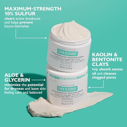 Peter Thomas Roth Even Clearer Therapeutic Sulfur Mask for Pores and Oil Control - 5.1 oz Avelisse