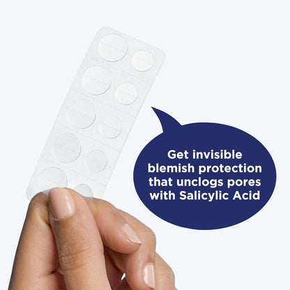 PanOxyl Daytime Invisible Patches with Salicylic Acid – 40 Count, Large & Small, Dermatologist-Recommended for Blemish Management