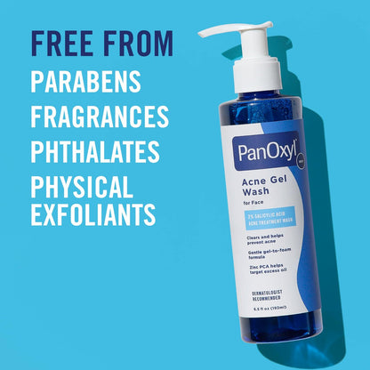 PanOxyl Acne Gel Wash – 2% Salicylic Acid with Blue Algae, Aloe Vera & Zinc PCA, 6.5 oz Avelisse