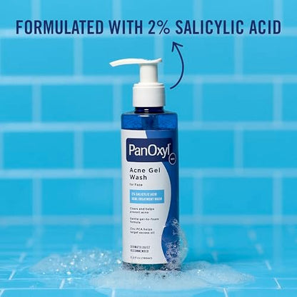 PanOxyl Acne Gel Wash – 2% Salicylic Acid with Blue Algae, Aloe Vera & Zinc PCA, 6.5 oz Avelisse