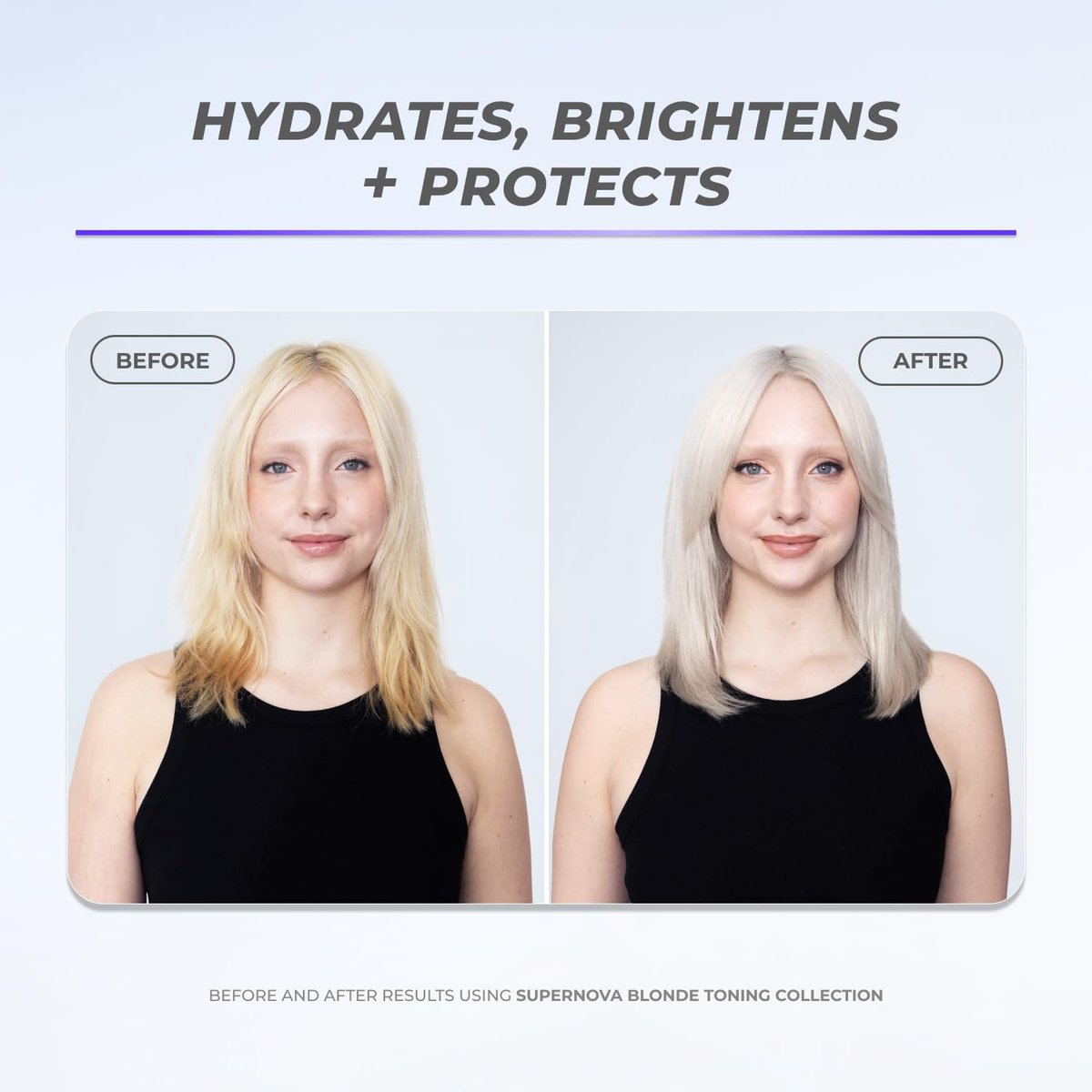 XMONDO Hair Supernova Blonde Brightening Leave-in Conditioning Mist - Purple Toning Spray for Blonde, Silver, and Gray Hair (6.7 oz) Avelisse