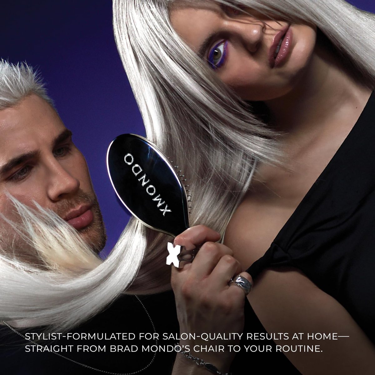 XMONDO Hair Supernova Blonde Brightening Leave-in Conditioning Mist - Purple Toning Spray for Blonde, Silver, and Gray Hair (6.7 oz) Avelisse