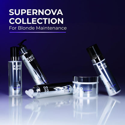 XMONDO Hair Supernova Blonde Brightening Leave-in Conditioning Mist - Purple Toning Spray for Blonde, Silver, and Gray Hair (6.7 oz) Avelisse