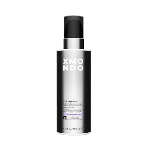 XMONDO Hair Supernova Blonde Brightening Leave-in Conditioning Mist - Purple Toning Spray for Blonde, Silver, and Gray Hair (6.7 oz) Avelisse