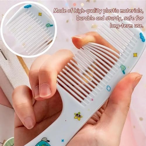 4-Pack Baby Comb Set – Cute Mini Mouse Tail Hair Combs for Toddlers, Kids, Wet & Dry Hair, Anti-Static (Four Colors) - görsel 6
