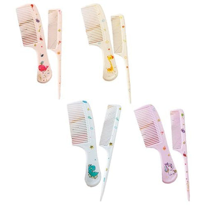 4-Pack Baby Comb Set – Cute Mini Mouse Tail Hair Combs for Toddlers, Kids, Wet & Dry Hair, Anti-Static (Four Colors)