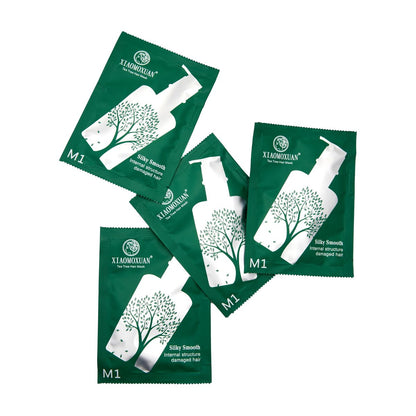 Tea Tree Hair Mask Sample Packets - Travel Pack of 10 Sample Sachets by Xiaomoxuan