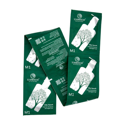 Tea Tree Hair Mask Sample Packets - Travel Pack of 10 Sample Sachets by Xiaomoxuan