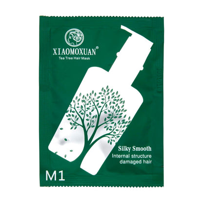 Tea Tree Hair Mask Sample Packets - Travel Pack of 10 Sample Sachets by Xiaomoxuan