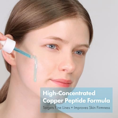 TOSOWOONG Copper Peptide Face Serum – Anti-Aging with Copper Tripeptide & 12 Multi-Peptide Formula for Fine Lines, Firming & Hydration – Korean Skincare, 1.11 fl.oz Avelisse
