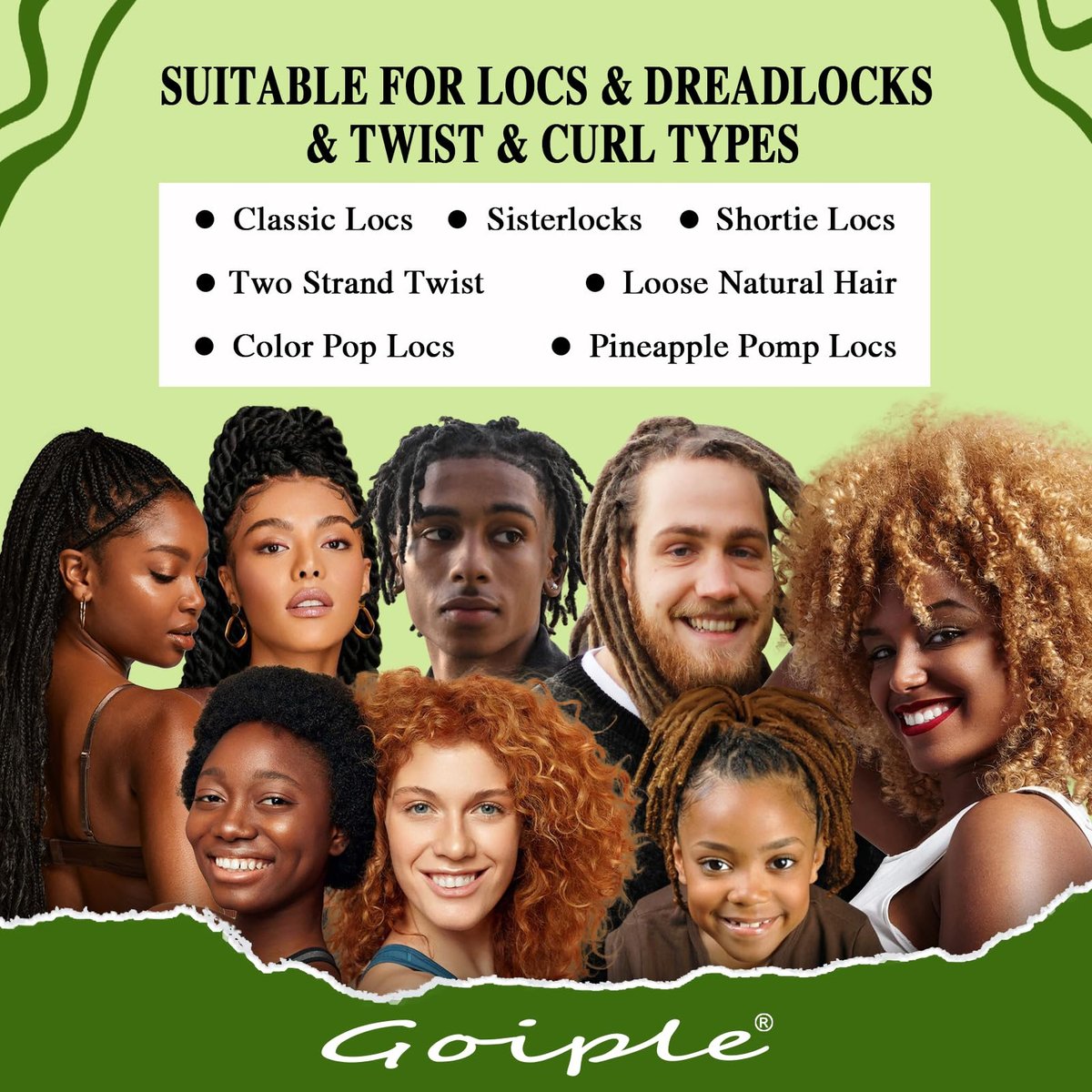 Rose Water for Hair Loc Spray Refreshing for Locs - Rose Water Hair Scalp Moisturizer Hydrating Dreadlock Rosewater & Peppermint Spray - Loc Brush for Dreads Comfortable Massage Wide Tooth Comb (2PCS) - görsel 15