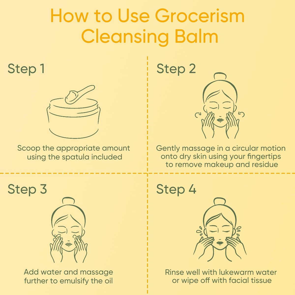 Grocerism Cleansing Balm Makeup Remover - Manuka Honey & Grass-Fed Tallow with Soothing Cica - Melts Waterproof Mascara & SPF - Non-Comedogenic for Sensitive Dry Skin & Eyes - 3.53 oz Avelisse