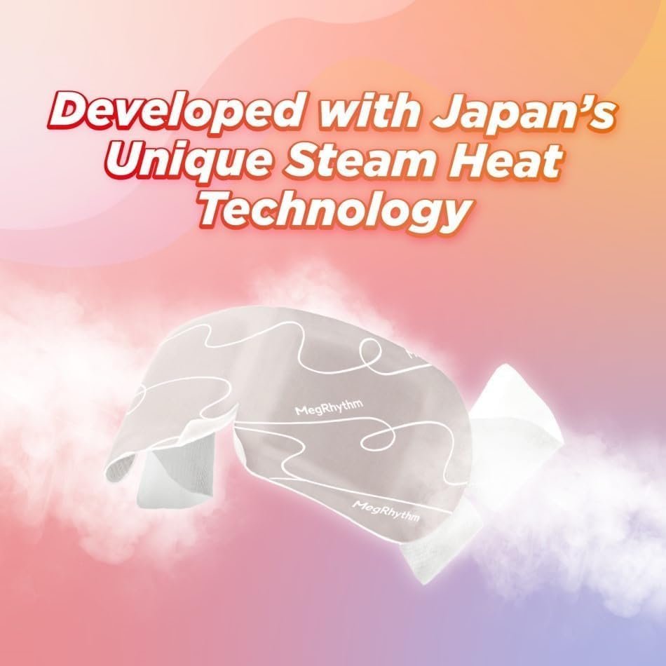 Import from Japan Megurism Gentle Steam Hot Eye Mask - Heated Eye Mask Warm Compress for Eyes, Pack of 12, Relaxation Gifts for Women (2 Boxes, No Scent) - görsel 9