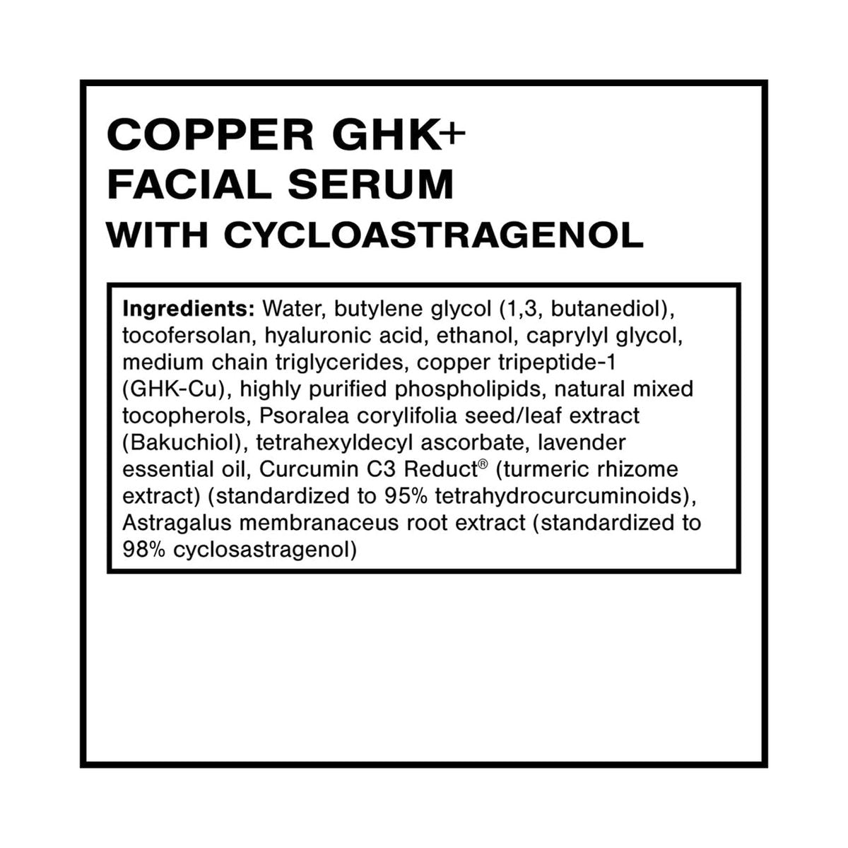 Quicksilver Scientific Copper GHK+ Facial Serum with Cycloastragenol – Copper Peptide Serum for Healthy Skin Support, Smooth Complexion & Glow – Gluten-Free, Vegan & Non-GMO – 1 fl oz Avelisse