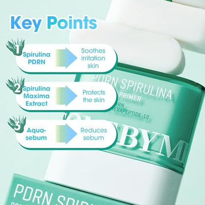 SOME BY MI PDRN Spirulina Poreless Primer Stick – Vegan Korean Primer for Blurring Pores & Controlling Sebum (0.35oz / 10g) Avelisse