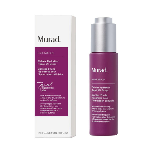 Murad Cellular Hydration Repair Oil Drops – Lightweight Hydrating Facial Oil for Dry, Dehydrated Skin – Strengthens Skin Barrier, Boosts Radiance & Smoothness – Fast-Absorbing Formula – 1.0 oz Avelisse