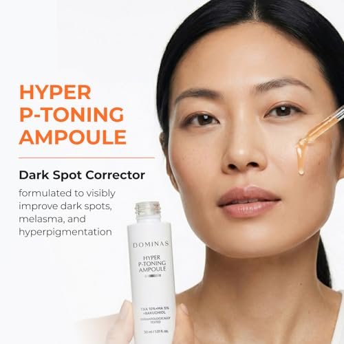 DOMINAS Hyper P-Toning 10% Tranexamic Acid Serum - Discoloration Correcting & Brightening Serum with TXA, 5% AHA, 5% Niacinamide, Dark Spots, Pore Care, Korean Skincare, 1.01 fl oz Avelisse