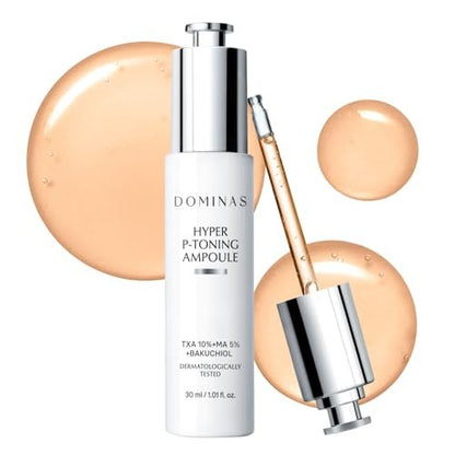 DOMINAS Hyper P-Toning 10% Tranexamic Acid Serum - Discoloration Correcting & Brightening Serum with TXA, 5% AHA, 5% Niacinamide, Dark Spots, Pore Care, Korean Skincare, 1.01 fl oz Avelisse