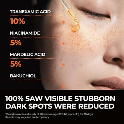 DOMINAS Hyper P-Toning 10% Tranexamic Acid Serum - Discoloration Correcting & Brightening Serum with TXA, 5% AHA, 5% Niacinamide, Dark Spots, Pore Care, Korean Skincare, 1.01 fl oz Avelisse
