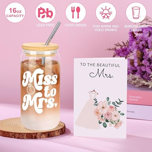 JoycuFF Bride Gifts for Bridal Shower 2026, Wedding Gifts for Bride to Be, Future Mrs, Engagement, Bachelorette Party Gift Set of 5 Avelisse
