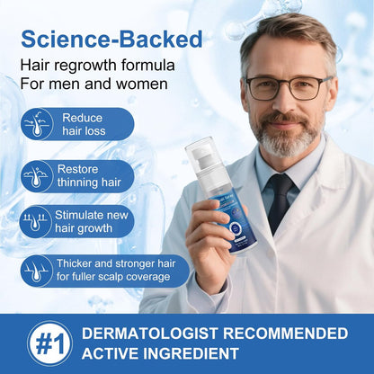 5% Minoxidil Extra Strength Hair Regrowth Spray for Men and Women - 7 Pack (60ml Each) | Thicker, Healthier Hair & Beard Growth Treatment Avelisse