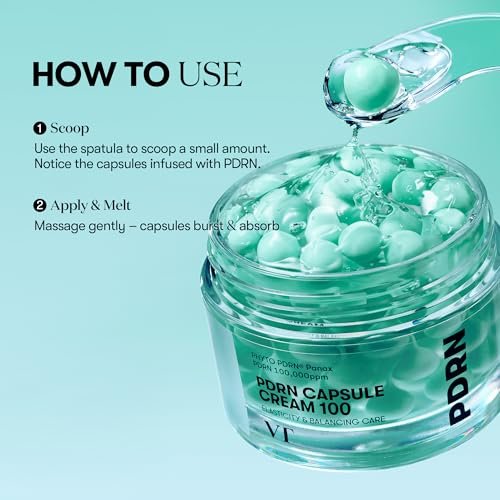 VT COSMETICS PDRN Capsule Cream 100 – Hydrating Face Moisturizer with 100,000ppm PDRN, Hyaluronic Acid & 9 Peptides, Firming & Plumping Korean Skin Care (1.69 fl oz) - görsel 14