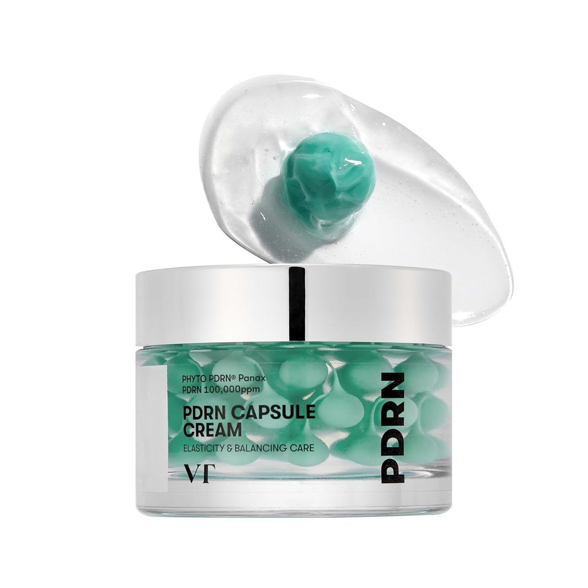 VT COSMETICS PDRN Capsule Cream 100 – Hydrating Face Moisturizer with 100,000ppm PDRN, Hyaluronic Acid & 9 Peptides, Firming & Plumping Korean Skin Care (1.69 fl oz) - görsel 1