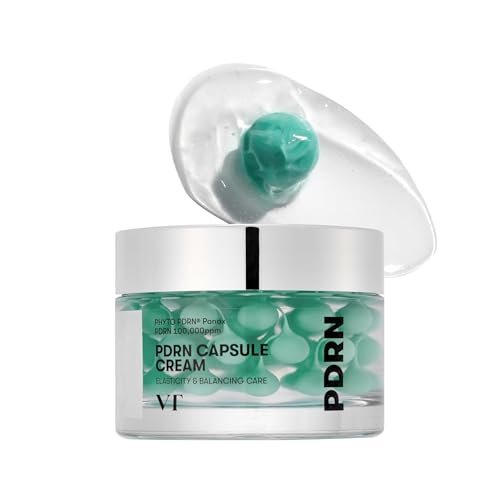 VT COSMETICS PDRN Capsule Cream 100 – Hydrating Face Moisturizer with 100,000ppm PDRN, Hyaluronic Acid & 9 Peptides, Firming & Plumping Korean Skin Care (1.69 fl oz) - görsel 2