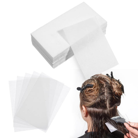 100PCS Disposable Salon Perm Papers - Thin End Papers for Hair Perm, High Temperature Resistance Hair Wrapping Paper for Cold and Hot Perms (15 x 7.5 cm)