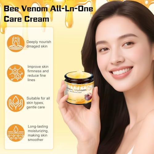 2 PCS Bee Venom Skin Restoration Cream – Firm, Rejuvenate & Smooth Wrinkles & Fine Lines Avelisse