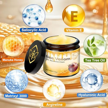 2 PCS Bee Venom Skin Restoration Cream – Firm, Rejuvenate & Smooth Wrinkles & Fine Lines Avelisse