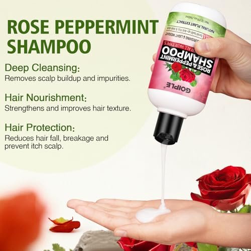2-in-1 Shampoo & Conditioner for Dreadlocks and Hairstyles – Rose Water Loc Spray, Moisturizing & Refreshing for Dreads, Locks – Shampoo & Spray Set (6.09 Fl Oz, Pack of 2) Avelisse