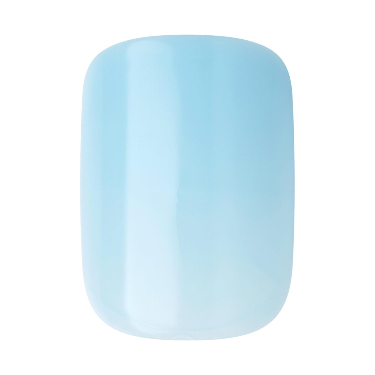 KISS imPRESS Press-On Manicure Fake Nails - Cloud Blue, Short Length, Squoval Shape, Solid Color, 30 Count Avelisse