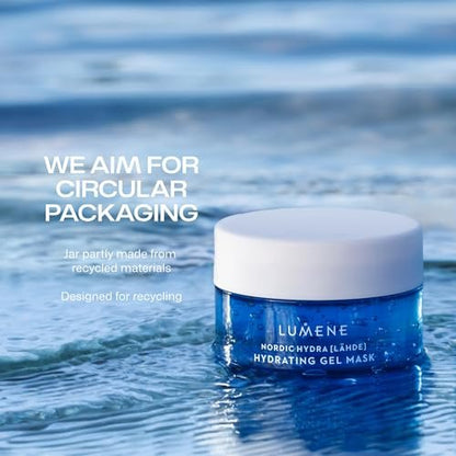 Lumene Nordic Hydra [LÄHDE] Oxygen Recovery 72H Hydra Gel Mask – Cooling, Hydrating Face Treatment for Dry & Dehydrated Skin with Organic Nordic Birch Sap & Arctic Spring Water | Vegan | 150 ml