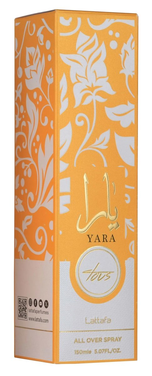 Lattafa Yara Tous – Tropical Fruity Floral Vanilla All Over Spray – Long-Lasting Fragrance for Women, 5.07 oz (150 ml) Avelisse