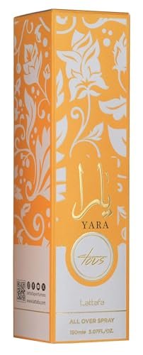 Lattafa Yara Tous – Tropical Fruity Floral Vanilla All Over Spray – Long-Lasting Fragrance for Women, 5.07 oz (150 ml) Avelisse