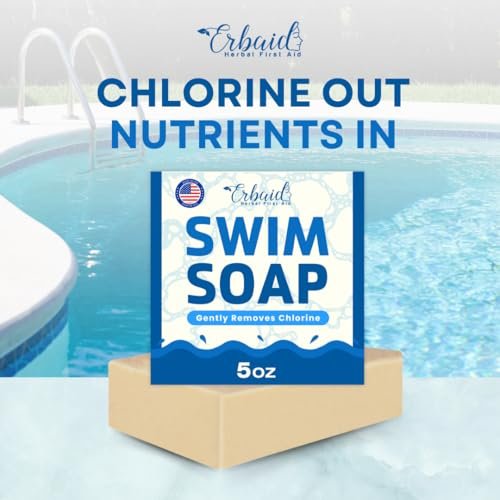 Swimmers Shampoo & Body Wash Bar – Chlorine Removal, Natural Face & Body Soap – Removes Chlorine, Salt, Bromine, Hard Water & Sunscreen – Gentle Moisturizing After Swim Care – Made in USA for All Ages - görsel 4