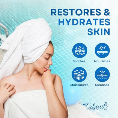 Swimmers Shampoo & Body Wash Bar – Chlorine Removal, Natural Face & Body Soap – Removes Chlorine, Salt, Bromine, Hard Water & Sunscreen – Gentle Moisturizing After Swim Care – Made in USA for All Ages