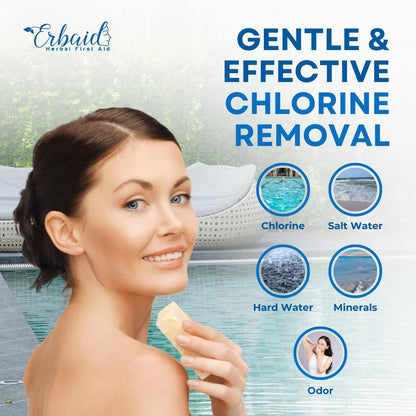 Swimmers Shampoo & Body Wash Bar – Chlorine Removal, Natural Face & Body Soap – Removes Chlorine, Salt, Bromine, Hard Water & Sunscreen – Gentle Moisturizing After Swim Care – Made in USA for All Ages