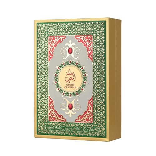 Lattafa Pride Queen of Arabia Eau de Parfum – Floral, Woody, Sweet, Amber – Long-Lasting Women's Perfume, 3.4 oz (100 ml) Avelisse
