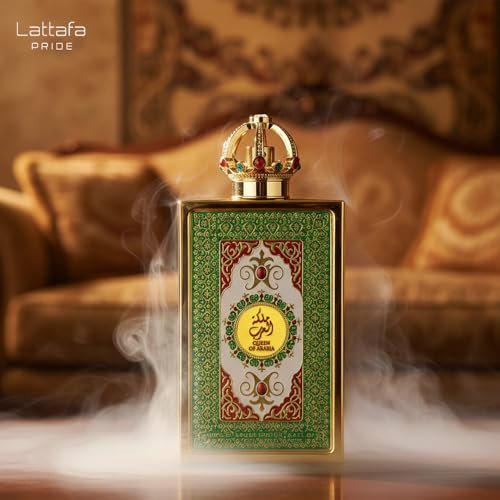 Lattafa Pride Queen of Arabia Eau de Parfum – Floral, Woody, Sweet, Amber – Long-Lasting Women's Perfume, 3.4 oz (100 ml) Avelisse